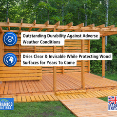 Wood Waterproofing Preserver Solution I 5 Litres I Clear Matt Finish