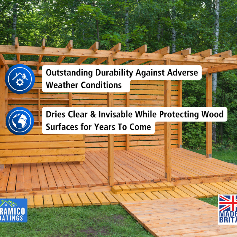 Wood Waterproofing Preserver Solution I 5 Litres I Clear Matt Finish