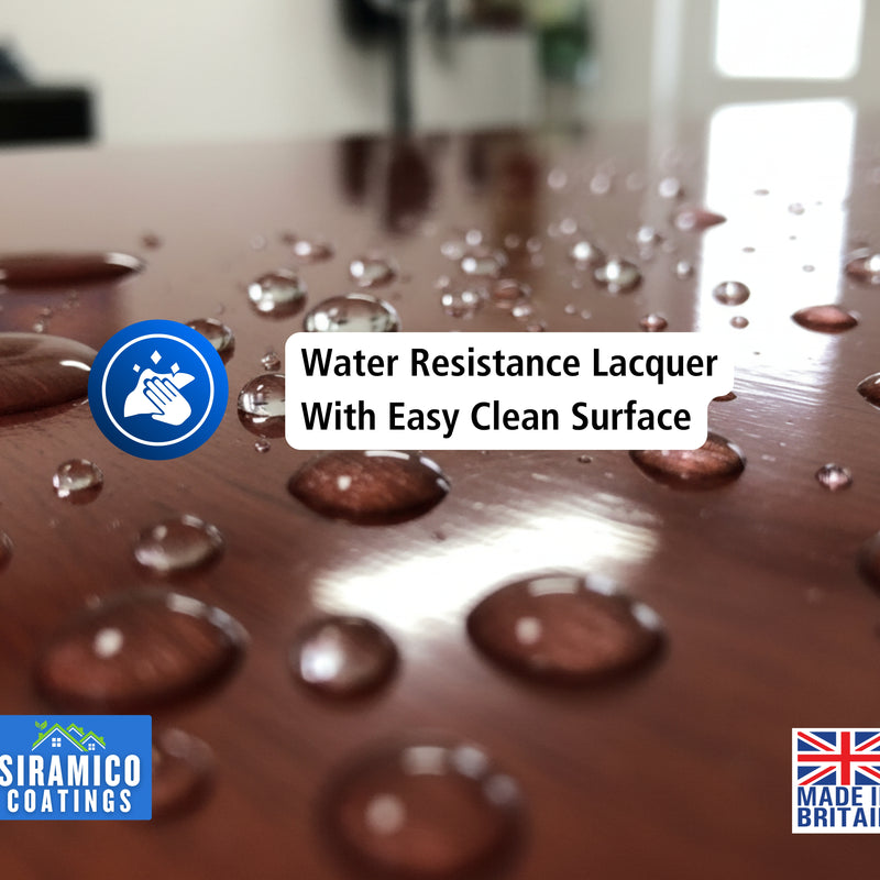 Aqua Lacquer | 5 Litres - Clear Gloss or Satin | Siramico Coatings