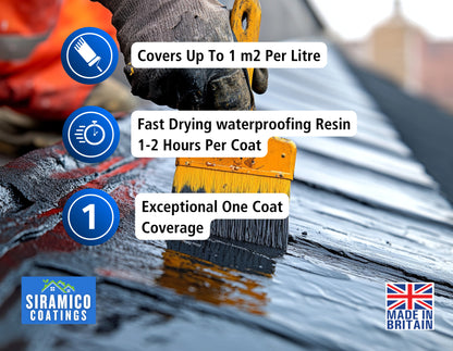 Leak-Stop™ Rapid Roof Repair | Grey 1 Litre or 2.5 Litres | Leak Prevention Solution