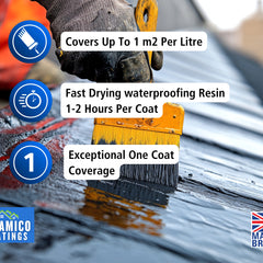 Leak-Stop™ Rapid Roof Repair | Clear - 0.5, 1 & 2.5 Litres | Instant Leak Prevention Solution