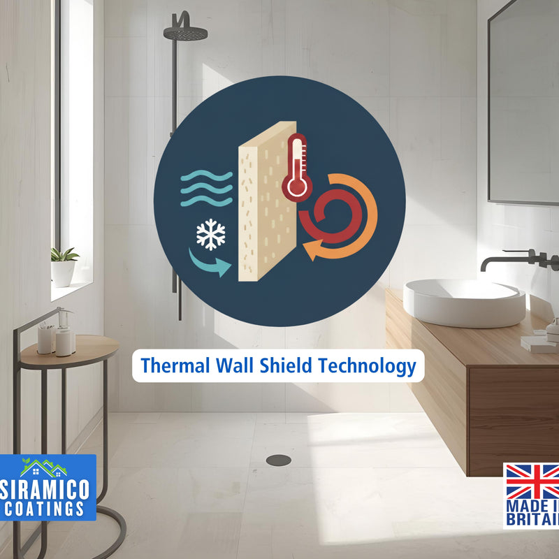 Anti Condensation Thermal Paint | 1 & 5 Litres - Matt White | British Made | Siramico Coatings