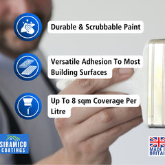 Siramico | FlexiiPaint | Crack Resistant Ceiling & Wall Paint | Flexible Formula