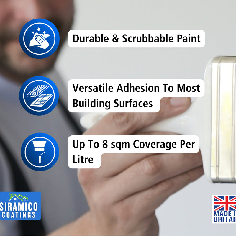 Siramico | FlexiiPaint | Crack Resistant Ceiling & Wall Paint | Flexible Formula