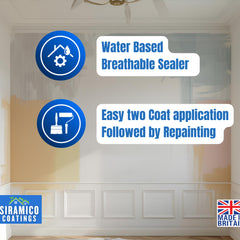 Clear Binding Primer I Water-Based Acrylic Sealer & Surface Stabiliser for Peeling Paint, Flaking Plaster, Chalky Walls I Deep Penetration, Breathable & Durable Bond