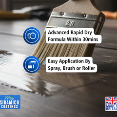 Aqua Lacquer |  1 Litre - Clear Gloss & Satin | Siramico Coatings