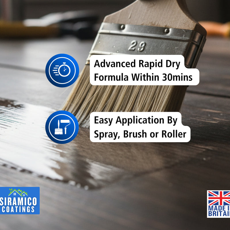 Aqua Lacquer |  1 Litre - Clear Gloss & Satin | Siramico Coatings