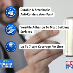 Anti Condensation Thermal Paint | 1 & 5 Litres - Matt White | British Made | Siramico Coatings