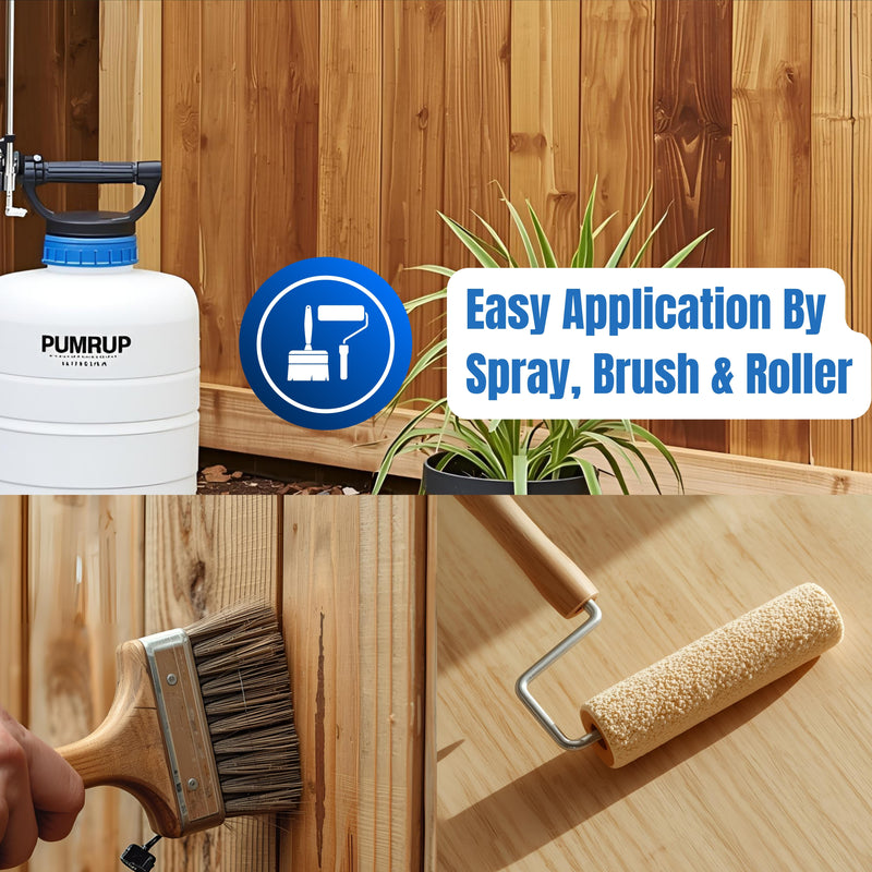 Siramico Coatings Shed & Fence Clear – ECO Resin Technology | Wood Sealer & Protector for Outdoor Wood, Fences, Decking & Garden Structures