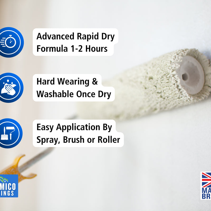 Anti Mould Paint | 1 & 5 Litres - Matt White | Siramico Coatings