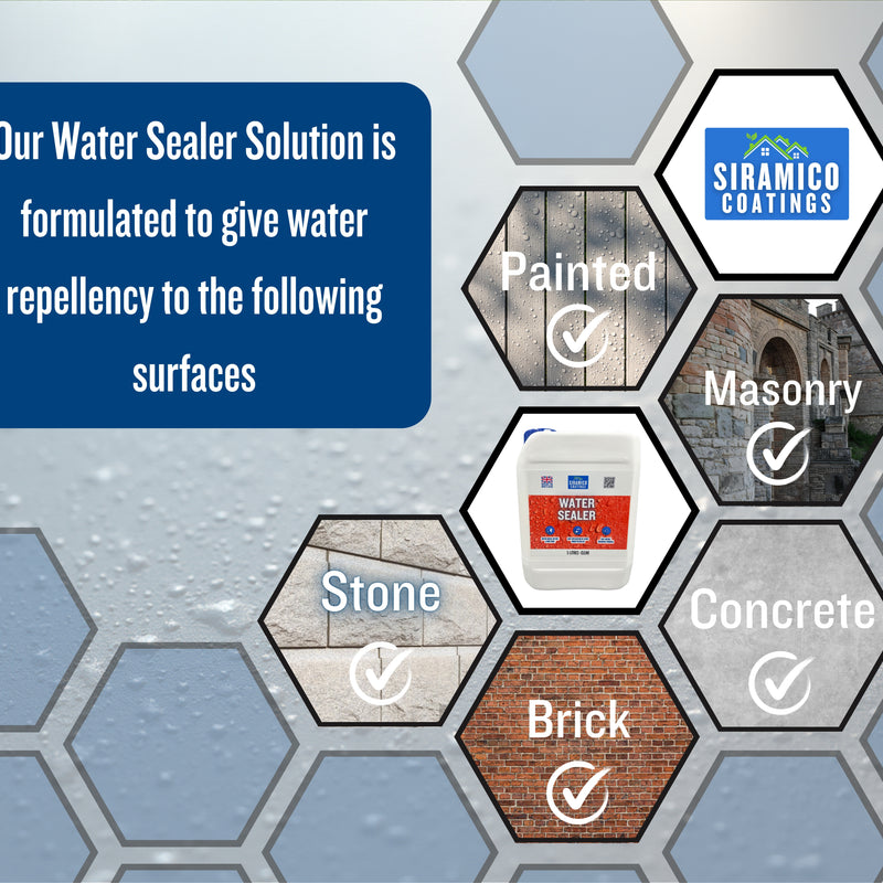 Premium Clear Water Sealer | 5 L | Water Repellant Clear Sealer Brick & Concrete