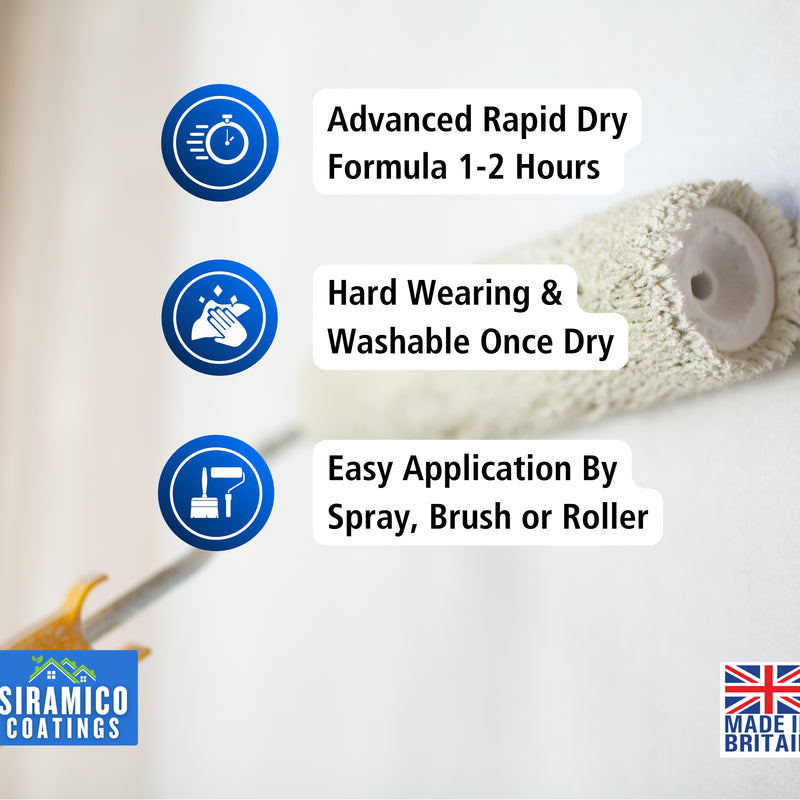 Anti Condensation Thermal Paint | 1 & 5 Litres - Matt White | British Made | Siramico Coatings