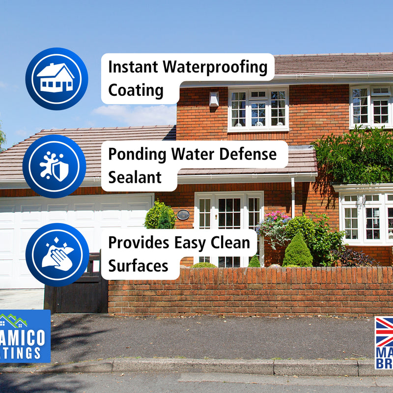 Leak-Stop™ Rapid Roof Repair | Clear - 0.5, 1 & 2.5 Litres | Instant Leak Prevention Solution