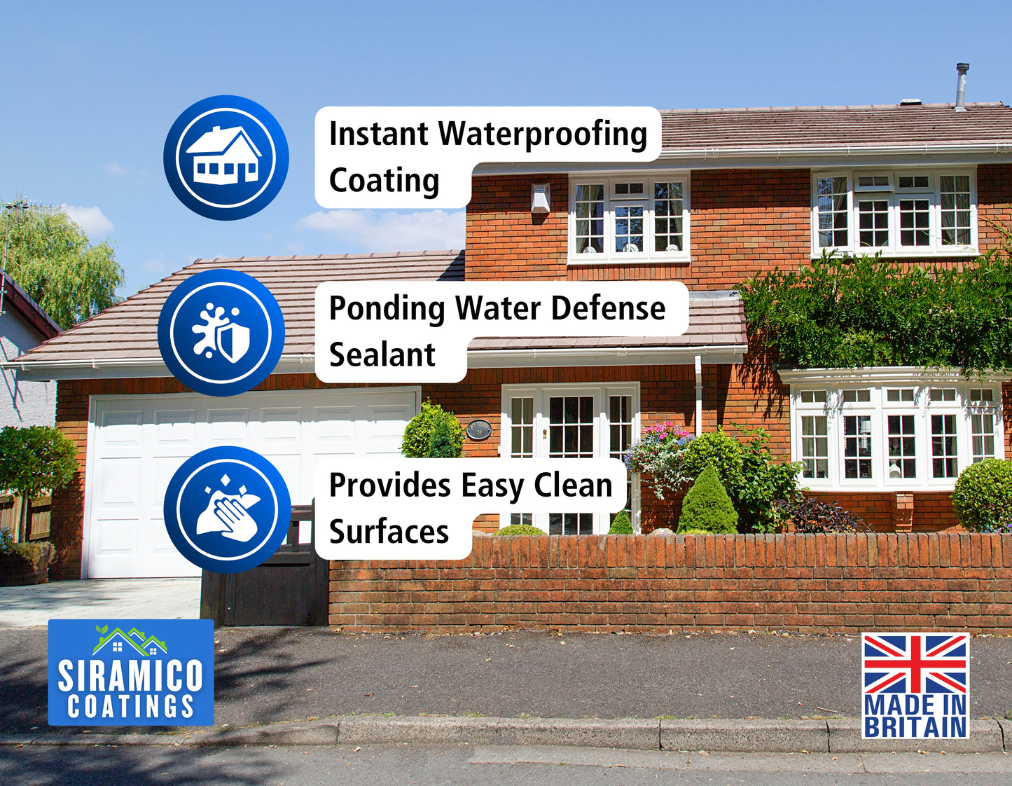 Leak-Stop™ Rapid Roof Repair | Clear - 0.5, 1 & 2.5 Litres | Instant Leak Prevention Solution