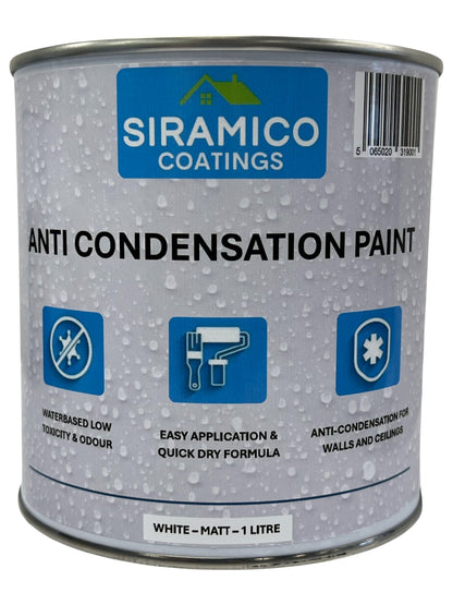 Anti Condensation Paint | 1 Litre - Matt White  | Siramico Coatings