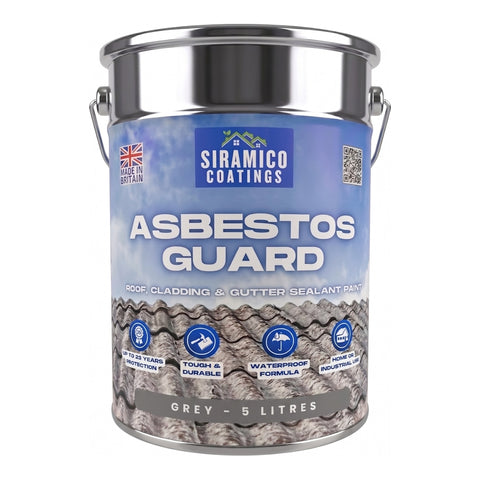 Asbestos Guard™ – One Coat Asbestos Sealant Paint | Roofs, Cladding & Gutters | 1L & 5L