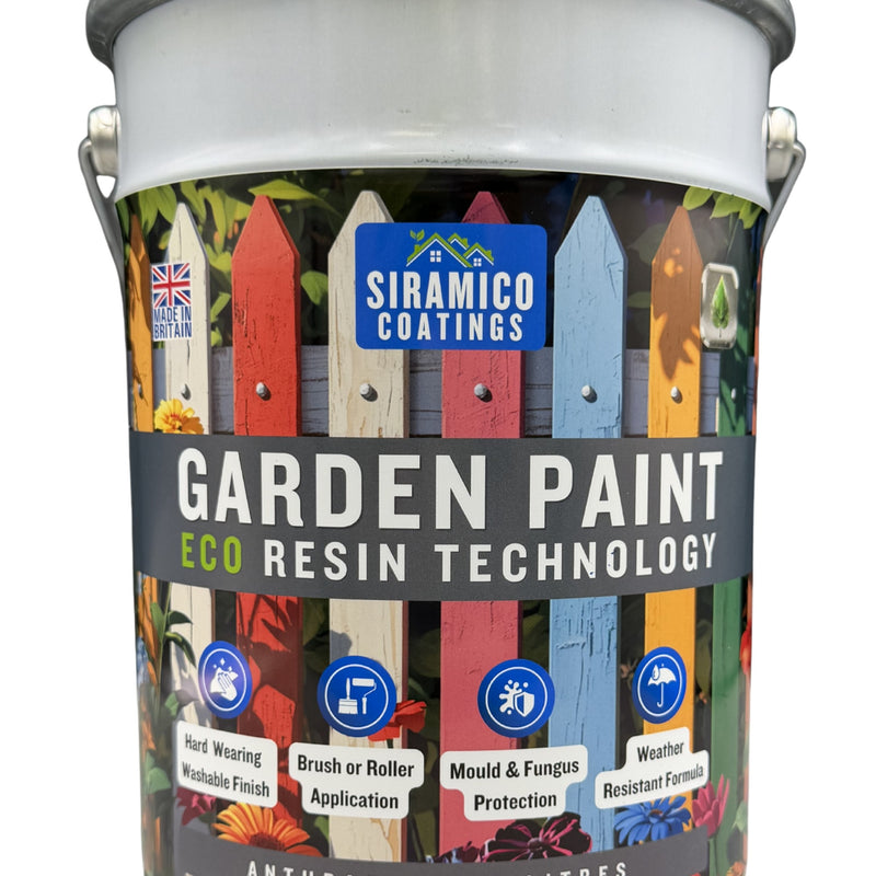 Garden Paint – 5 Litres - Eco Resin Premium One Coat Garden Paint for Garden Furniture