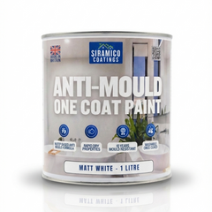 Anti Mould Paint | 1 & 5 Litres - Matt White | Siramico Coatings