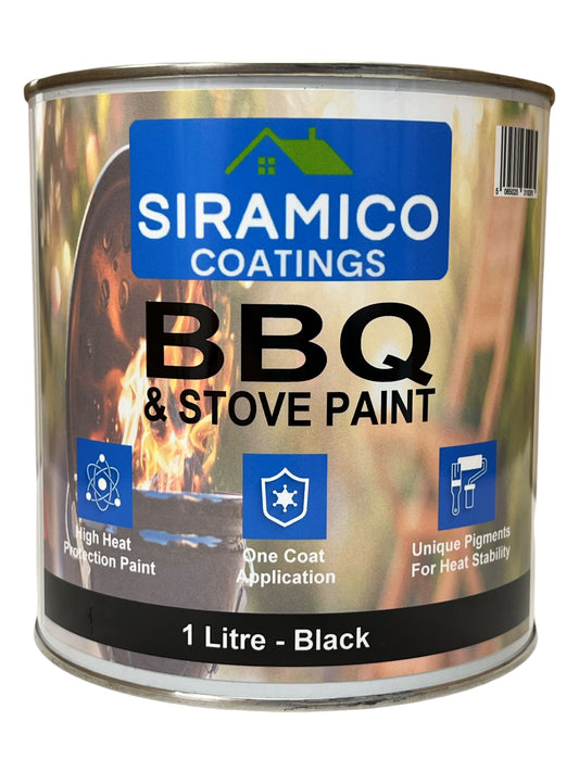 BBQ & Stove Paint | Black, White & Red - Matt | Siramico Coatings