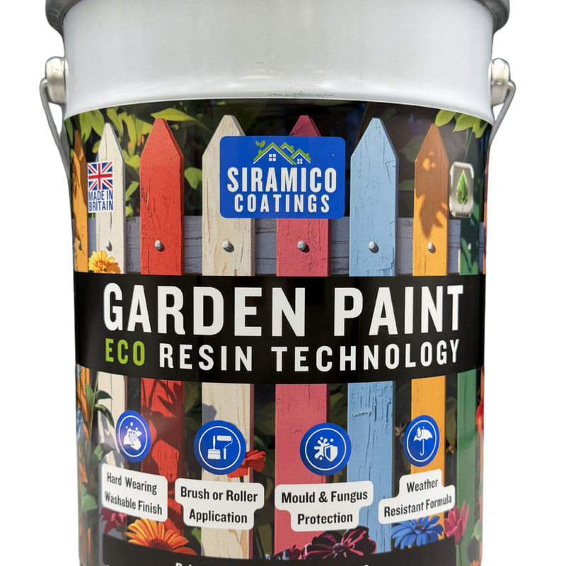 Garden Paint – 5 Litres - Eco Resin Premium One Coat Garden Paint for Garden Furniture
