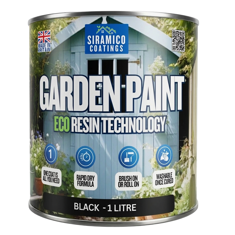 Garden Paint – 1 Litre - Eco Resin Premium One Coat Garden Paint for Garden Furniture