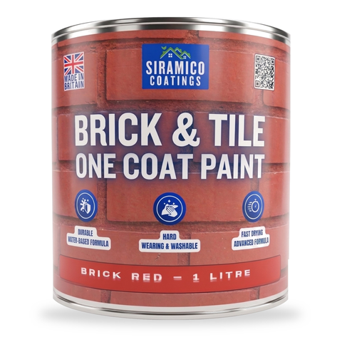 Brick & Tile Paint – One Coat Brick Red | 1L, 2.5L & 5L | Brick, Tiles, Stone & Masonry