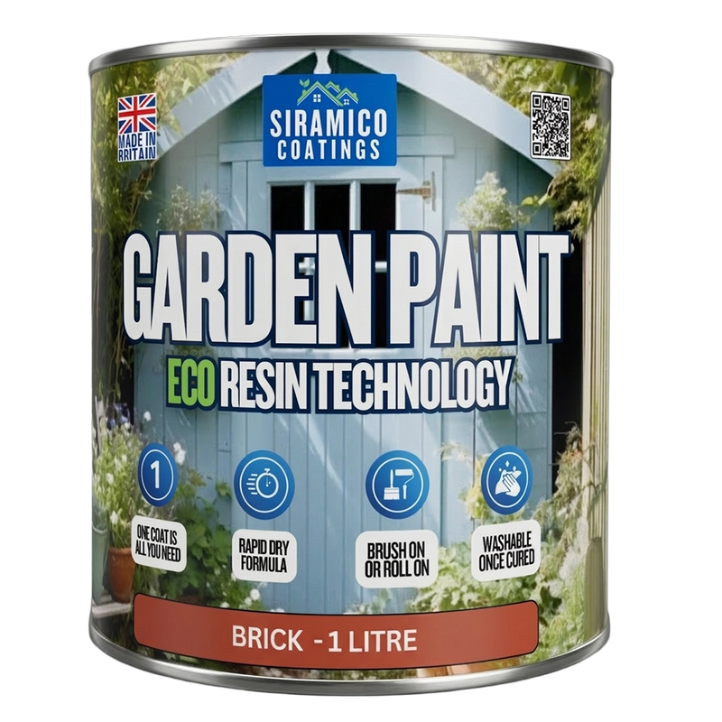 Garden Paint – 1 Litre - Eco Resin Premium One Coat Garden Paint for Garden Furniture