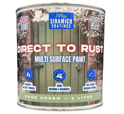 Direct To Rust | 1 Litre - Satin | Siramico Coatings