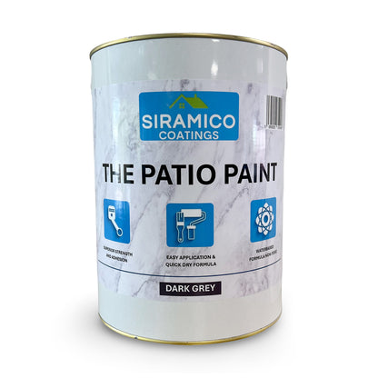 Paint for Patios | Dark Grey – 5 Litre | Siramico Coatings