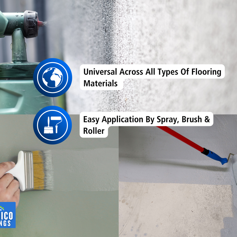 One Coat Anti-Slip Floor Paint | 1 - 5 Litres I Waterbased, Quick Drying Formula | Black - Dark Grey - Mid Grey - Light Grey - White