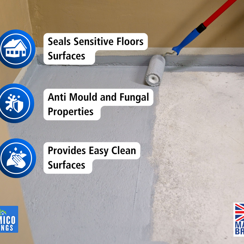 One Coat Anti-Slip Floor Paint | 1 - 5 Litres I Waterbased, Quick Drying Formula | Black - Dark Grey - Mid Grey - Light Grey - White