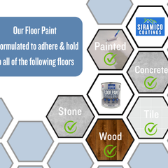 One Coat Anti-Slip Floor Paint | 1 - 5 Litres I Waterbased, Quick Drying Formula | Black - Dark Grey - Mid Grey - Light Grey - White