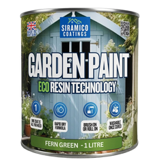 Garden Paint – 1 Litre - Eco Resin Premium One Coat Garden Paint for Garden Furniture