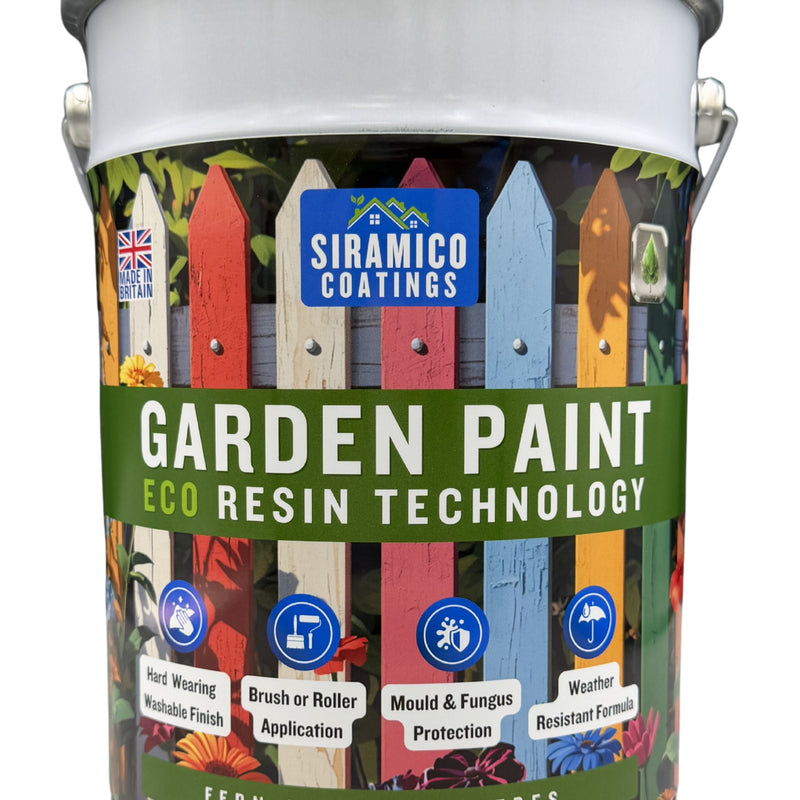 Garden Paint – 5 Litres - Eco Resin Premium One Coat Garden Paint for Garden Furniture