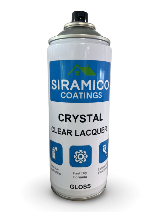 Crystal Clear Lacquer | Gloss - 400ml Aerosol | Multi-Surface Protection