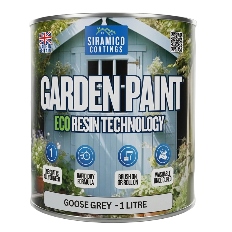 Garden Paint – 1 Litre - Eco Resin Premium One Coat Garden Paint for Garden Furniture