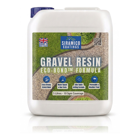 Gravel Resin ECO-Bond™ – Clear Gravel & Bark Binder | 5L | Pet Safe & Permeable