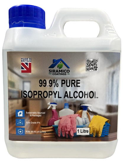 Siramico 99.9% Pure Isopropyl IPA Cleaning Sterilising Disinfectant Solvent 1 Litre or 5 Litres