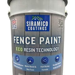 One Coat Premium Fence Paint | 5 Litres | ECO-Resin™ Technology | 6 Luxury Colours | Goose Grey | Sage Green | Anthracite Grey | Pastel Blue | Deep Black | Ice White