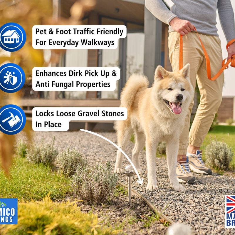 GRAVELHOLD ECO Resin Glue | 500ml Trigger Spray | Waterbased Binder for Gravel Stones and Mulch on Pots, Borders, Patios & Garden Paths. Non Toxic & Pet Friendly