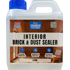 Brick & Dust Sealer I Matt Finish I Dustproofer, Stain Resistant, Solvent-Free & Breathable Brick Protector for Internal Brickwork, Stone, Mortar & Blockwork