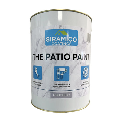 Paint for Patios | Light Grey – 5 Litre | Siramico Coatings