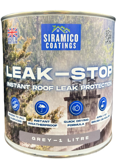 Leak-Stop™ Rapid Roof Repair | Grey 1 Litre or 2.5 Litres | Leak Prevention Solution