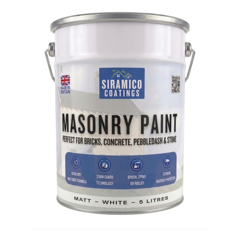 Masonry Paint – One Coat with Primer & Sealer | 5L | Brick, Render & Stone