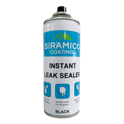 Instant Leak Sealer | Black, Grey, White & Clear - 400ml | Aerosol Spray