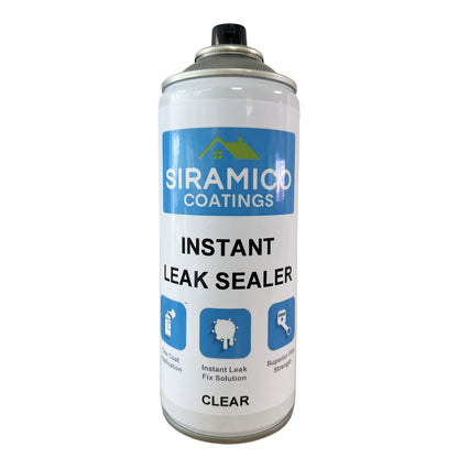 Instant Leak Sealer | Black, Grey, White & Clear - 400ml | Aerosol Spray