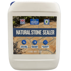 Natural Stone Sealer 5L I Water-Based Stone Impregnator & Sealant I Breathable Patio Sealer for Sandstone, Limestone, Granite, Slate & Concrete