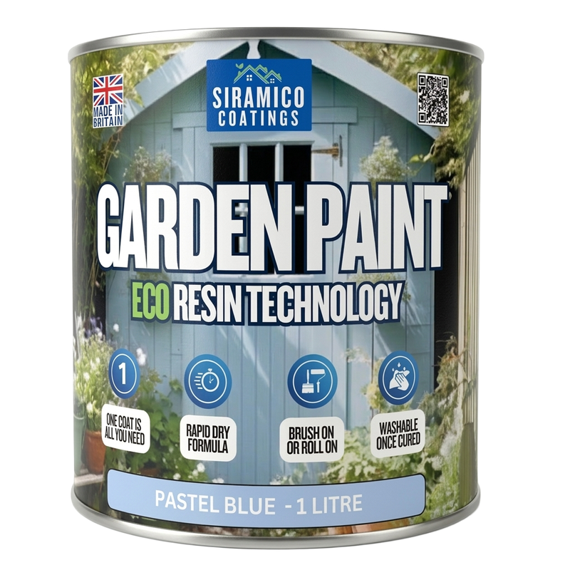 Garden Paint – 1 Litre - Eco Resin Premium One Coat Garden Paint for Garden Furniture