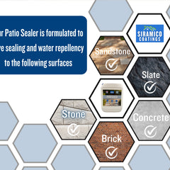 Patio Sealer I 5 litres I Matt Finish Patio & Paving Sealer for Indian Sandstone, Concrete, Brick & Block Paving I Waterproof, Stain Resistant, Outdoor & Indoor Floor Sealant