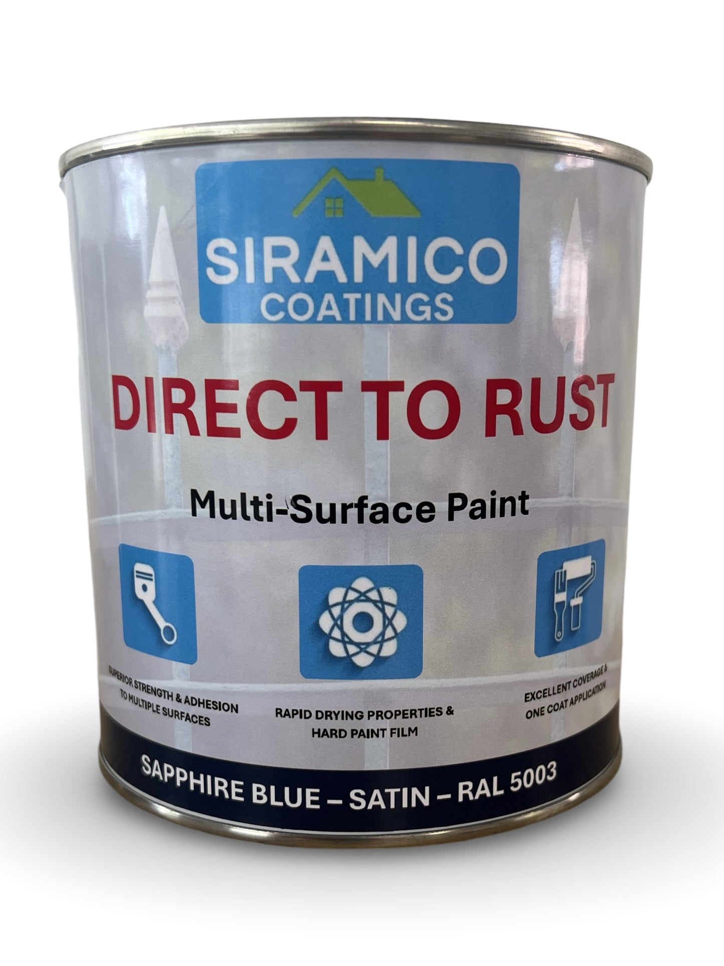 Direct To Rust | 1 Litre - Satin | Siramico Coatings